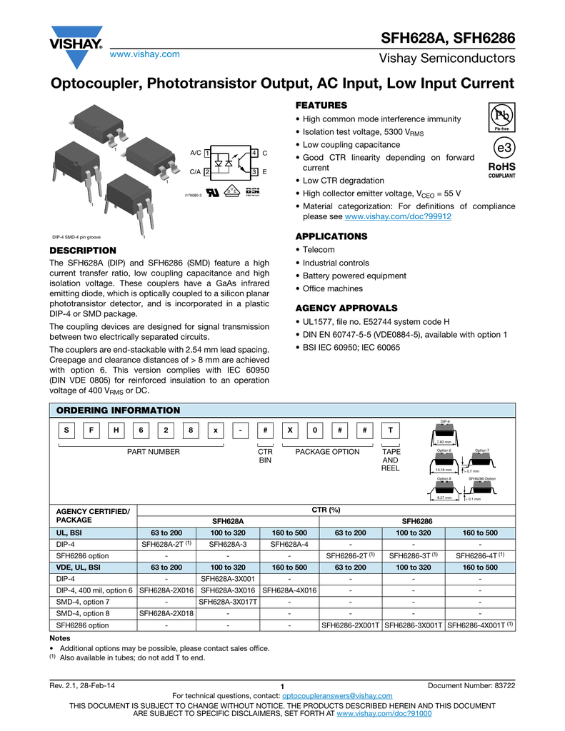 10 pieces Transistor Output Optocouplers Phototransistor Out AC-In CTR100-320% 10 pieces Transistor Output Optocouplers Phototransistor Out AC-In CTR100-320%