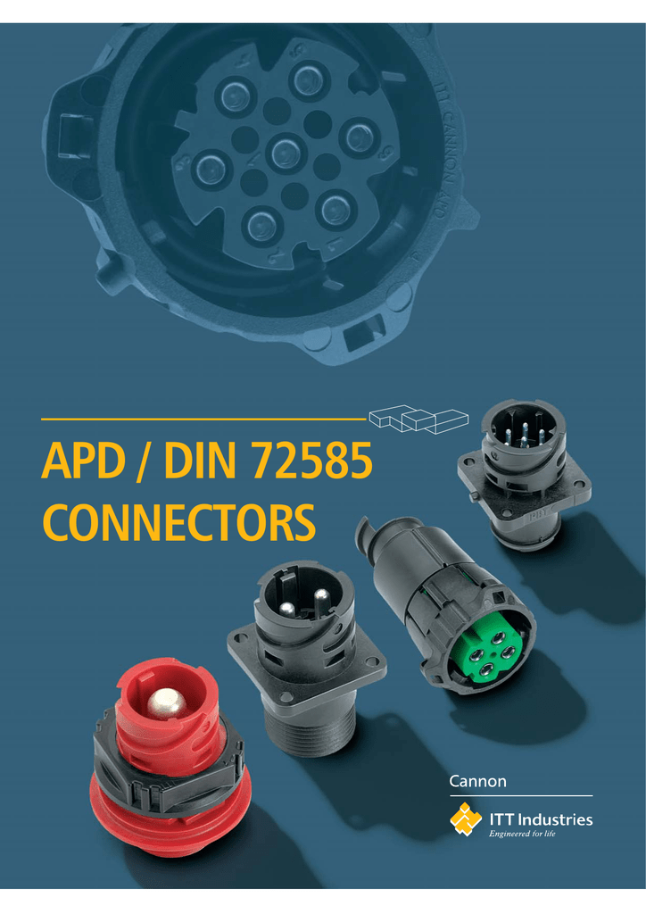 Amp ciego tapones aproximadamente en un conector DIN 72585 1,5 o JPT para cámara de Ø 5,2-5,4