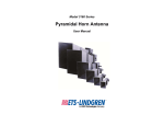 ETS-Lindgren 3160-01 User manual