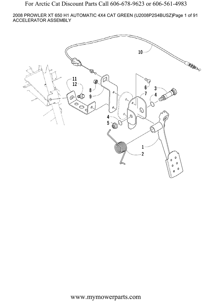 Www Mymowerparts Com For Arctic Cat Parts Call 606 678 9623 Www Mymowerparts Com For Arctic Cat Parts Call 606 678 9623 Or 561 4983 Accelerator Assembly Manualzz