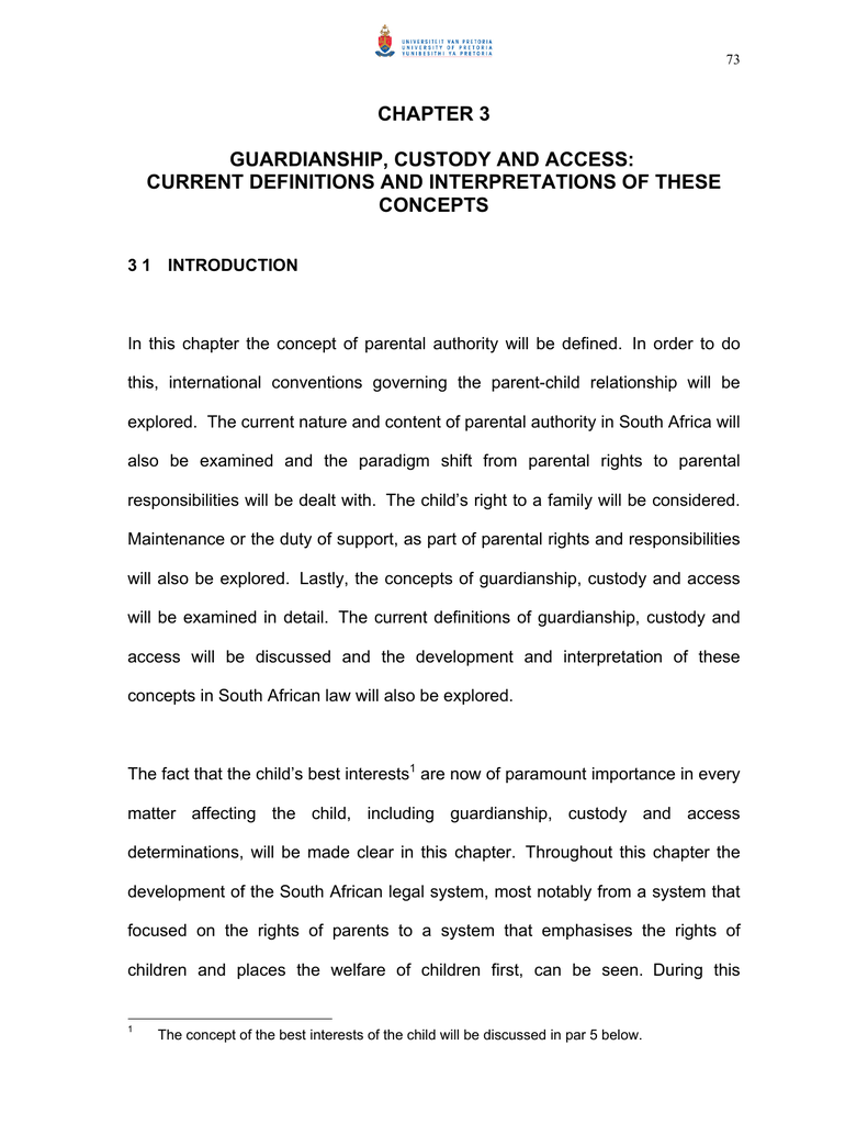 Chapter 3 Guardianship Custody And Access Current Definitions And Interpretations Of These Manualzz Chapter 3 Guardianship Custody And Access Current Definitions And Interpretations Of These Manualzz