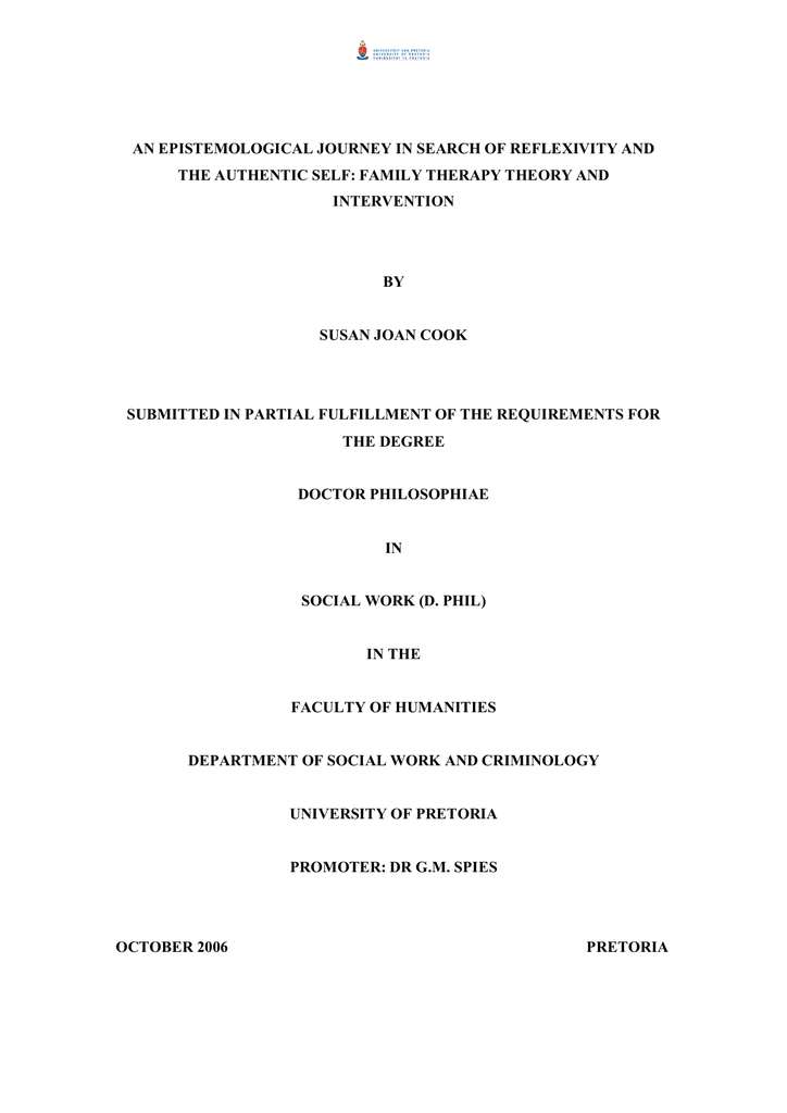 An Epistemological Journey In Search Of Reflexivity And Intervention Manualzz