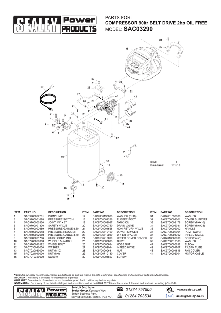 sealey sac106b