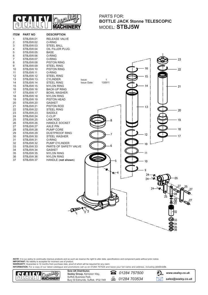 Hydraulic Bottle Jack Repair Manual Best Pictures and Decription