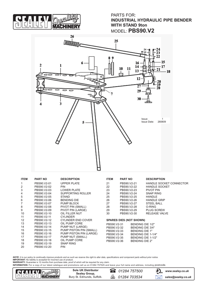 pbs90-v2-parts-for-model-industrial-hydraulic-pipe-bender-manualzz