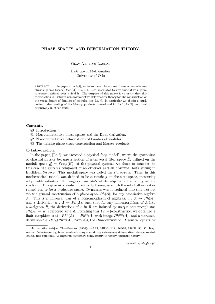 Geometry of Time-Spaces : Non-Commutative Algebraic Geometry, Applied to Quantum Theory