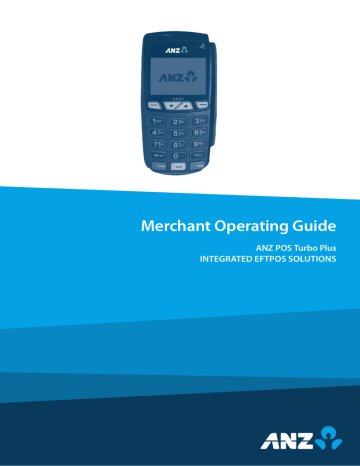 Merchant Operating Guide Anz Pos Turbo Plus Integrated Eftpos Solutions Manualzz