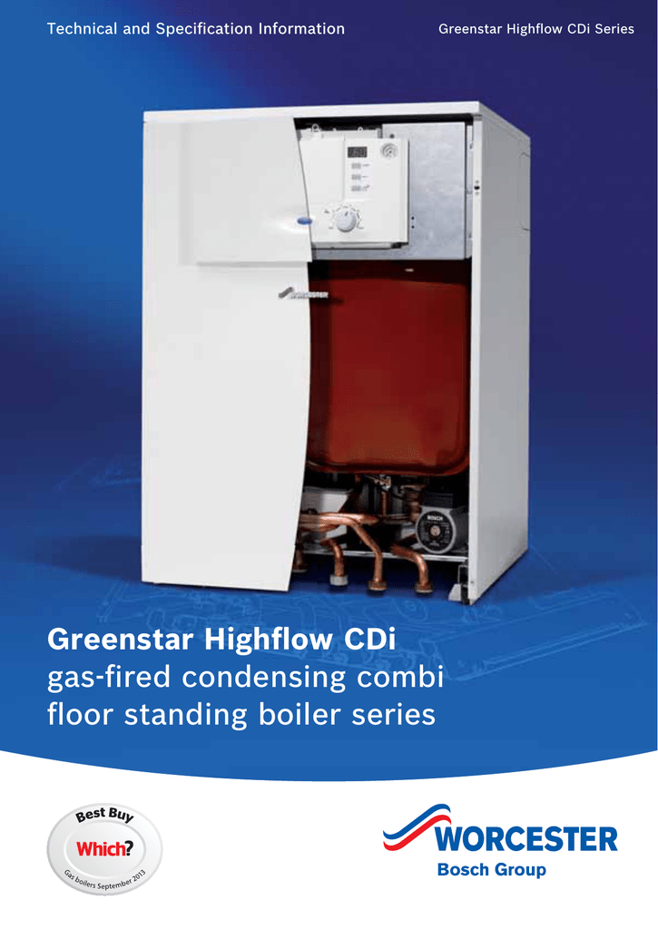Greenstar Highﬂ Ow Cdi Gas Fi Red Condensing Combi Manualzz Com