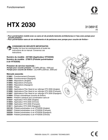 Graco 313891E - HTX 2030 Manuel du propriétaire | Manualzz