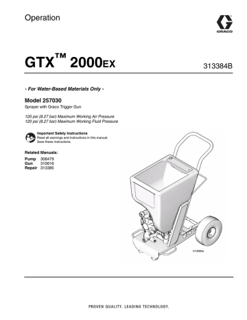 Graco 313384B GTX 2000EX Owner's Manual | Manualzz