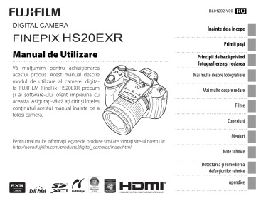 HS20EXR FINEPIX Manual de Utilizare | Manualzz