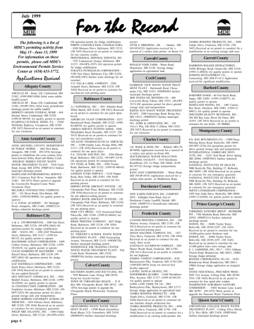 For The Record July 1999 The Following Is A List Of Manualzz