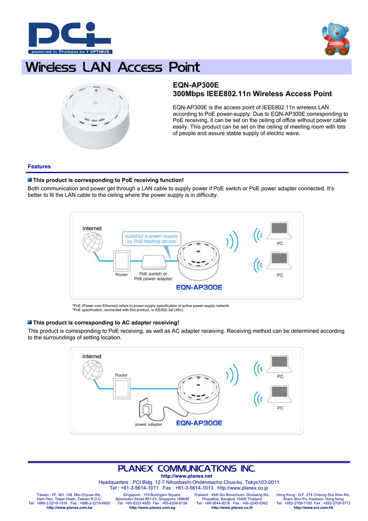 Wireless Lan Access Point Eqn Ap300e 300mbps Ieee802 11n Wireless Access Point Manualzz