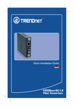 TRENDnet Fiber Converter TFC-1000 Series Quick Installation Guide