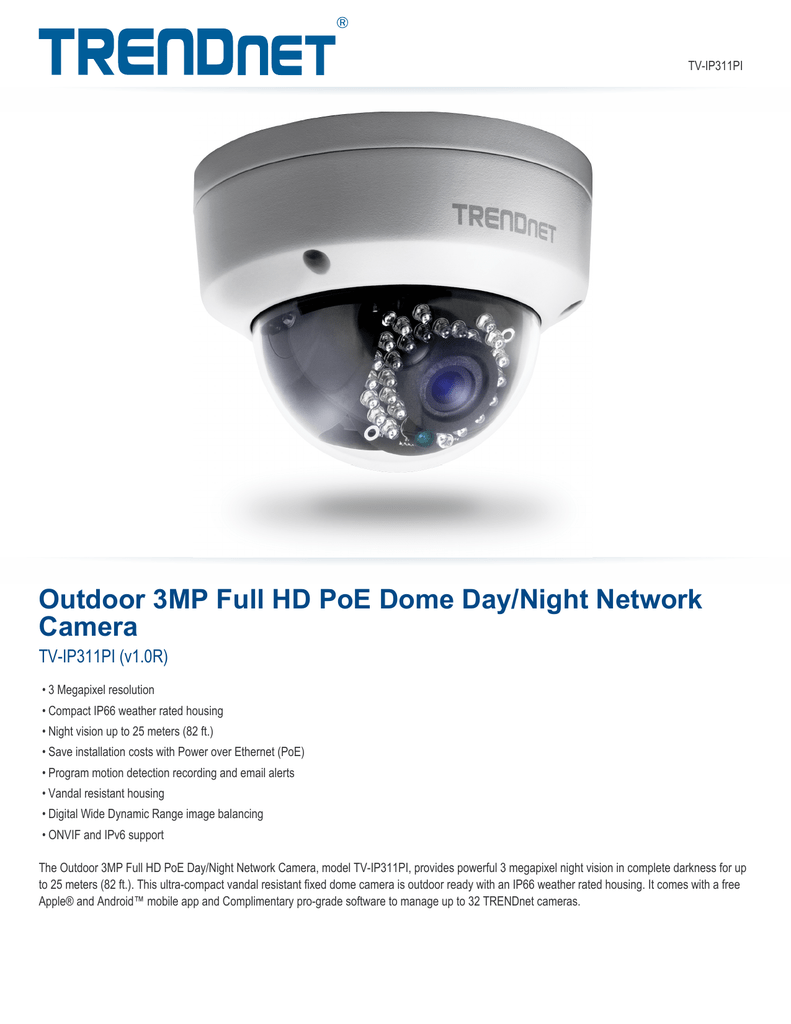 TRENDNET TV-IP311PI V1.0R NETWORK CAMERA WINDOWS 10 DRIVERS