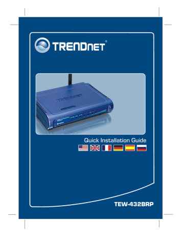 Trendnet TEW-432BRP 54Mbps 802.11g Wireless Firewall Router Quick Installation Guide | Manualzz