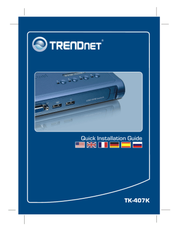 Trendnet TK-407K 4-Port USB KVM Switch Kit Quick Installation Guide | Manualzz