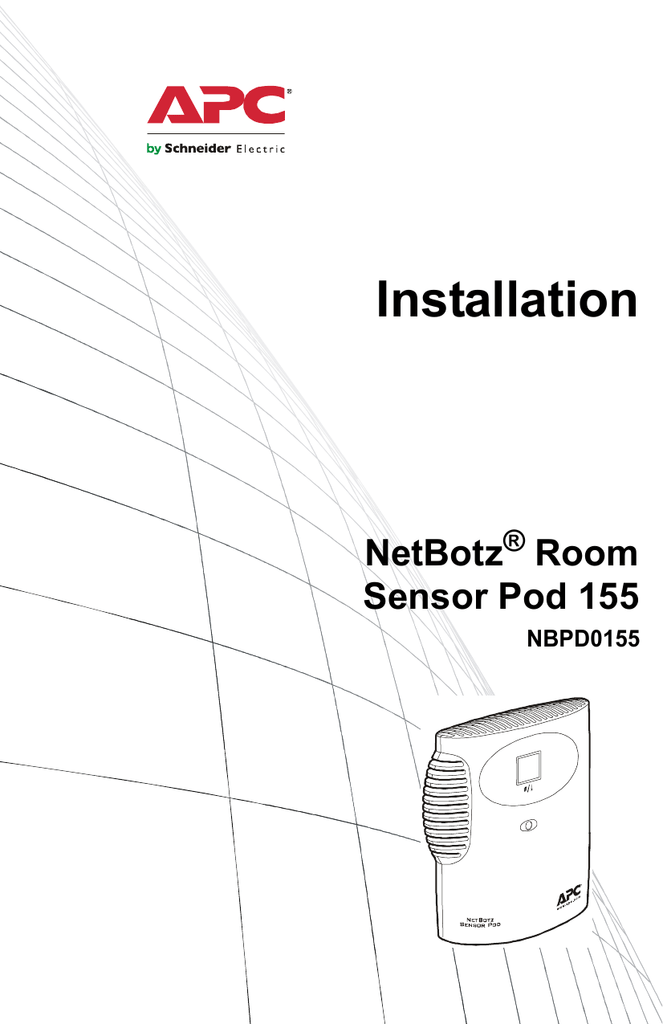 Schneider Electric NetBotz Room Sensor Pod Installationsanleitung Manualzz