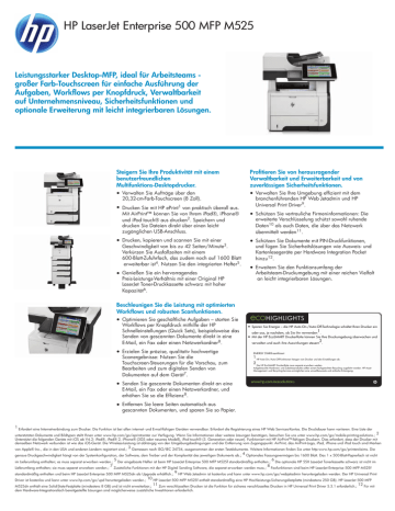 Hp laserjet 500 mfp m525 замена картриджа