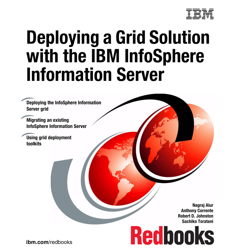 Deploying A Grid Solution With The Ibm Infosphere Information Server Front Cover Manualzz