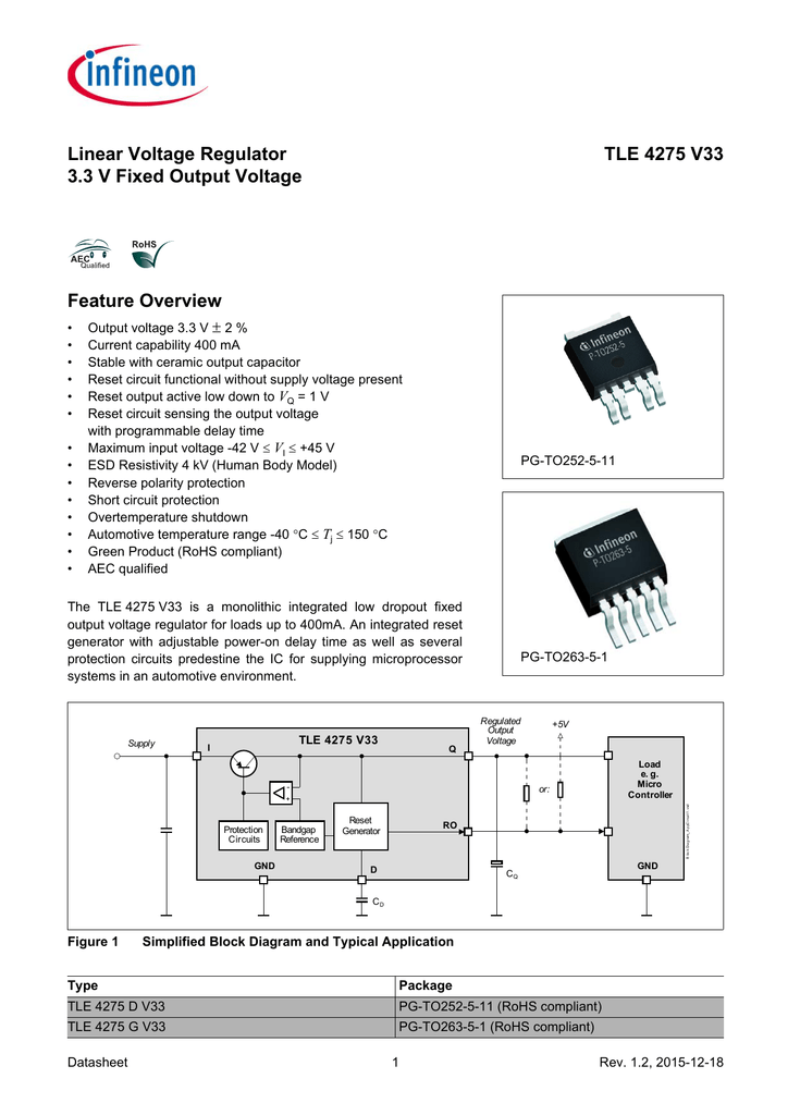 Tle42754 схема подключения