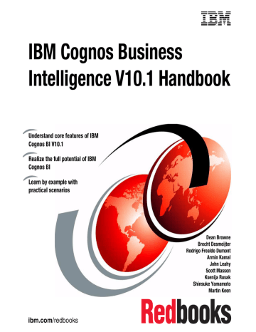 IBM Cognos Business Intelligence V10.1 Handbook Front cover | Manualzz