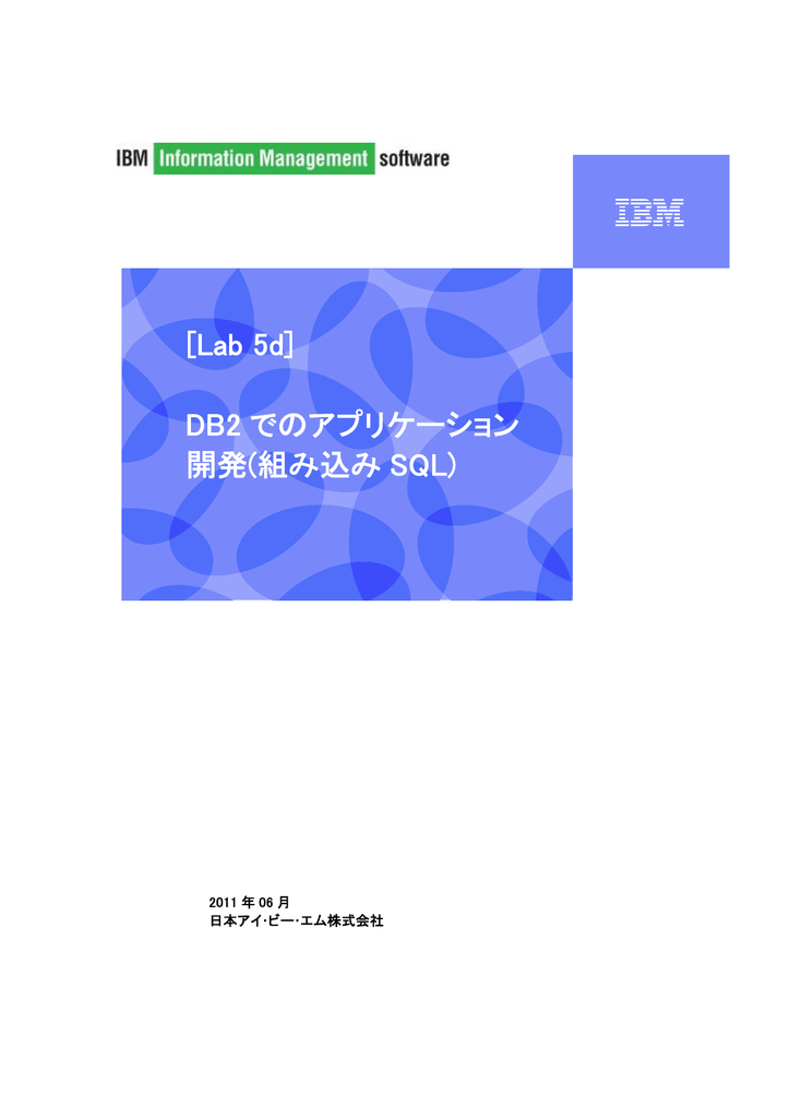 Lab 5d Db2 でのアプリケーション 開発 組み込み Sql Manualzz