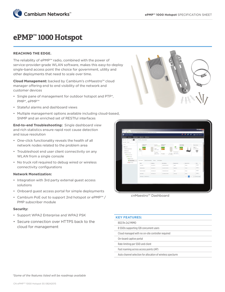 Epmp 1000 Hotspot Manualzz