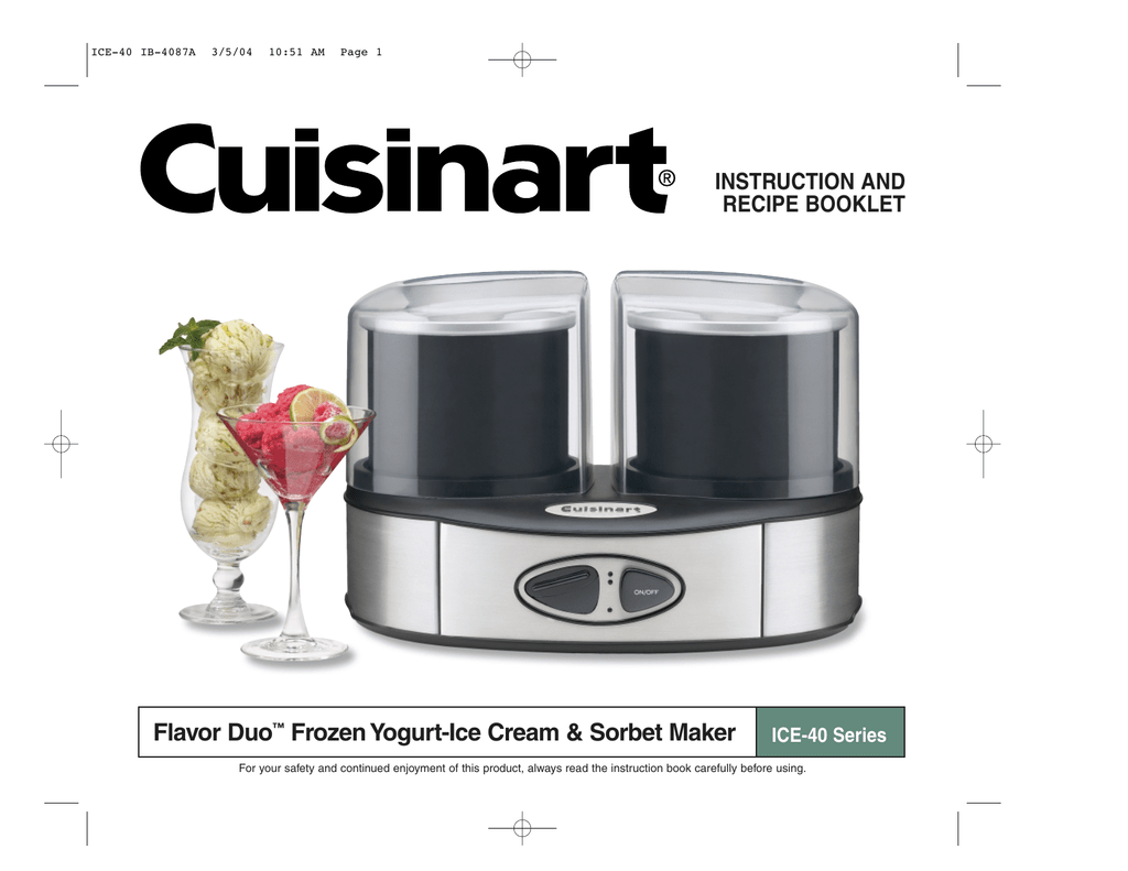 cuisinart ice40bce duo cream
