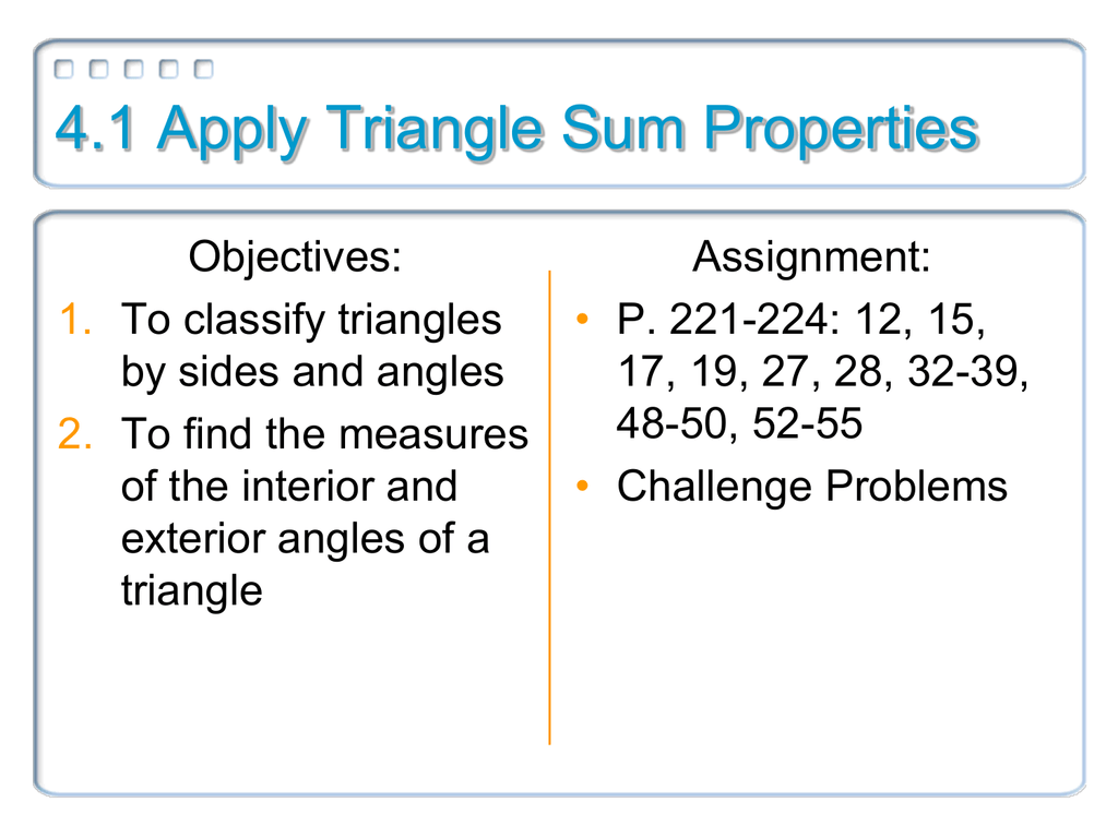 4 1 Apply Triangle Sum Properties Manualzz Com