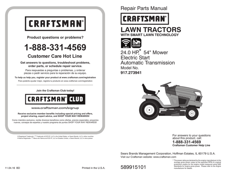 Lawn Tractors Manualzz