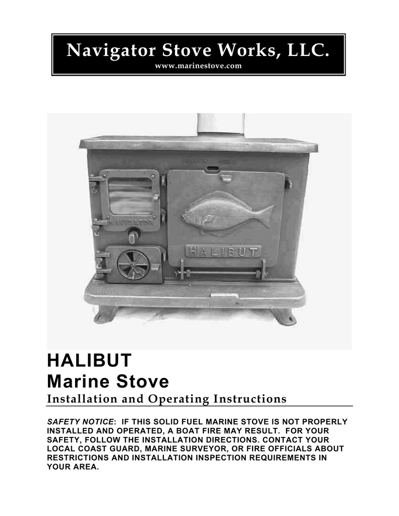 HALIBUT Marine Stove | Manualzz