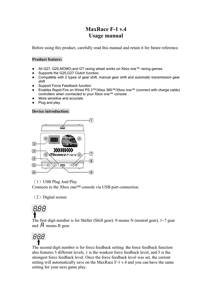 Lav en snemand handling Blænding MaxRace F-1 v.4 Usage manual | Manualzz