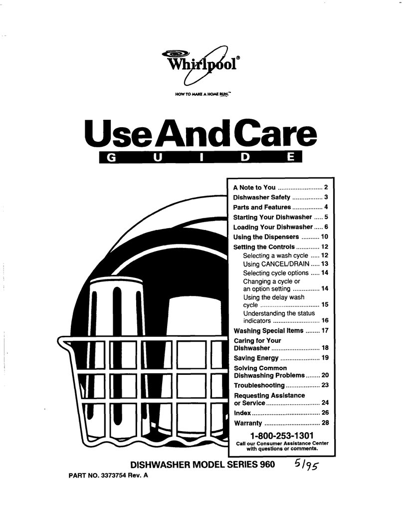 Whirlpool Dishwasher Repair Manual Manualzz