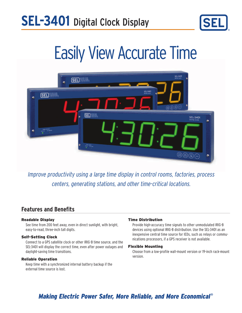 Easily View Accurate Time | Manualzz.com