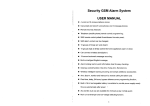 GSM Alarm System User Manual