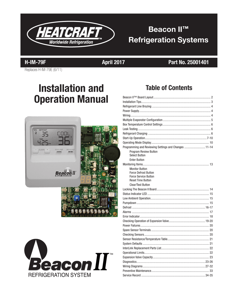 Heatcraft Beacon 2 Manual