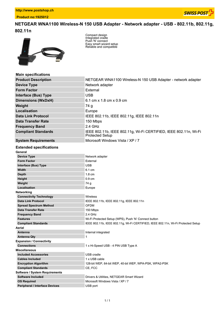 netgear n150 wireless usb adapter software