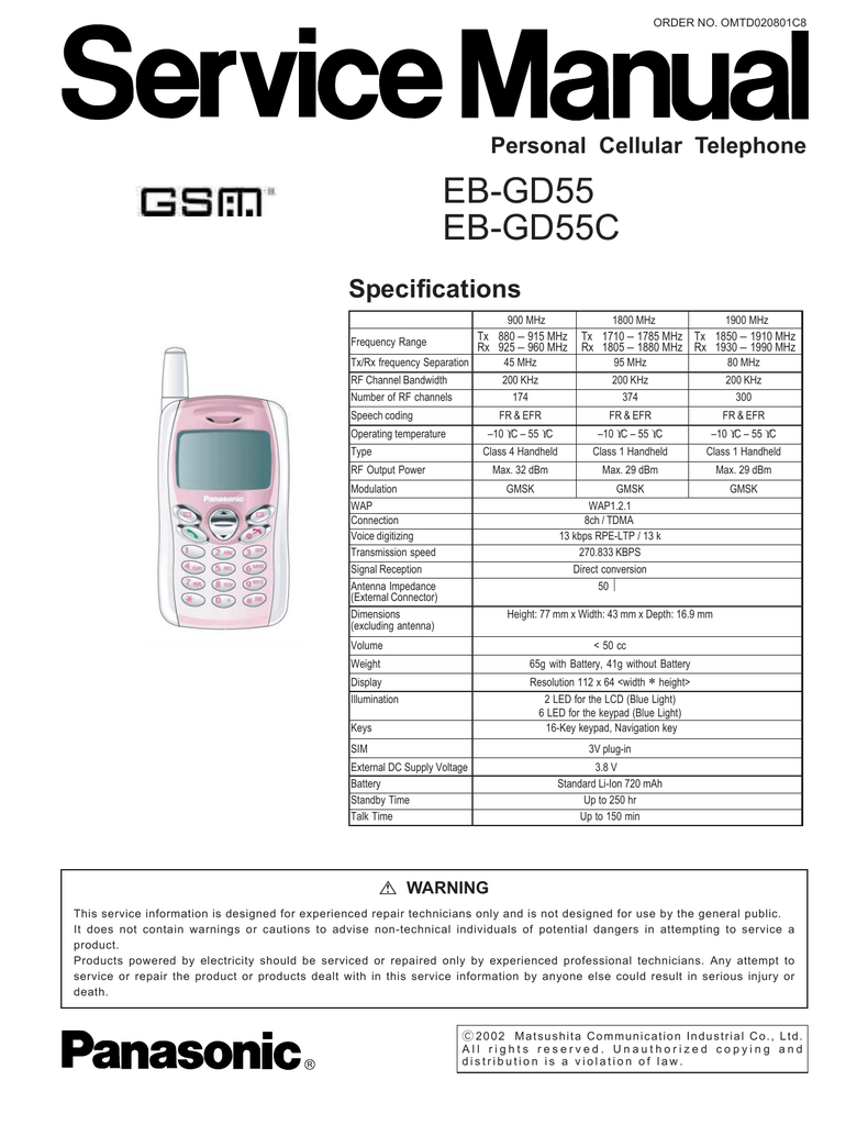 Eb Gd55 Eb Gd55c Manualzz