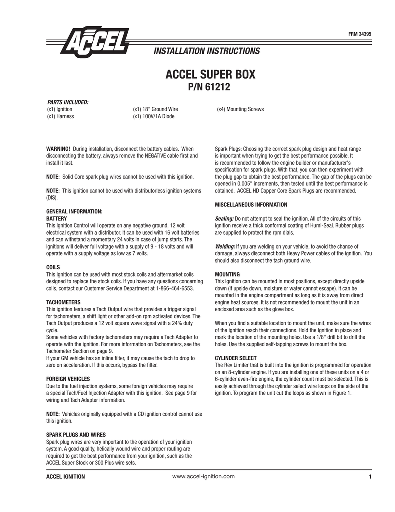 Wiring Diagram Accel Distributor