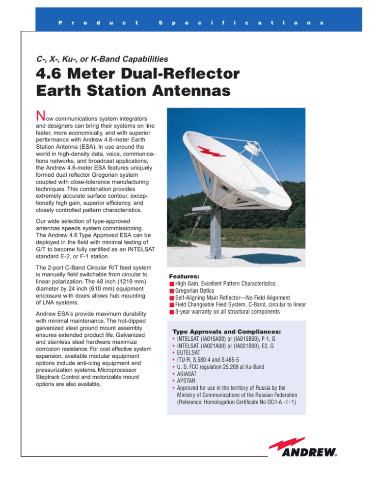 4 6 Meter Dual Reflector Earth Station Antennas Manualzz