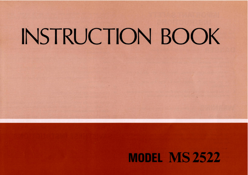 Inst Book Ms2522 Manualzz
