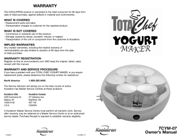 Total Chef Yogurt Maker