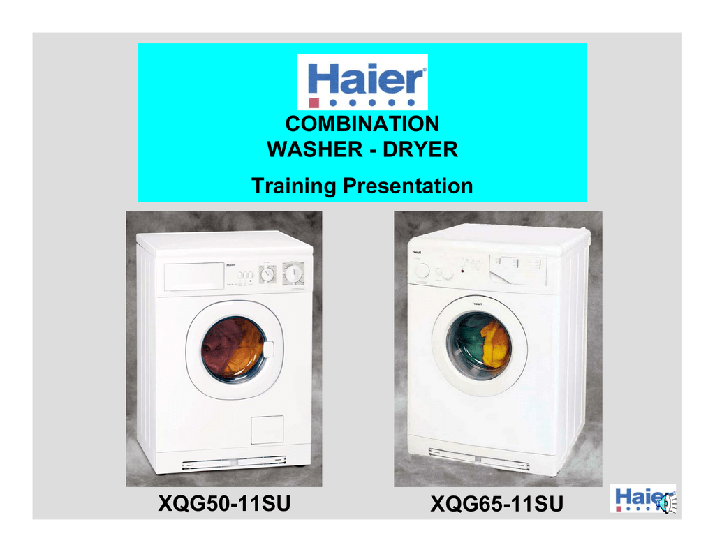 Haier Xqg50 11 Combination Washer And Dryer Manualzz