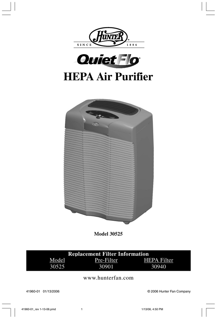 HEPA Air Purifier Manualzz