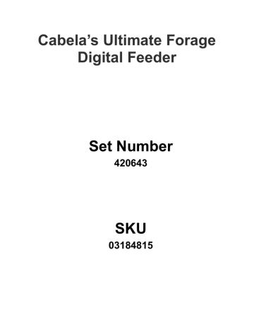cabela's trail camera manual