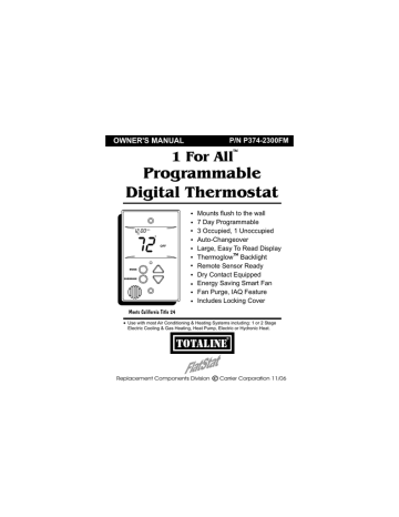 Manual Totaline P374 Manualzz Manual Totaline P374 Manualzz, Totaline Thermostat Wiring Diagram P374