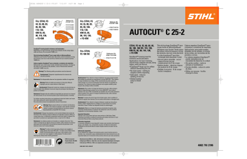 STIHL Autocut C 25-2, AutoCut® C 25-2 Instruction manual | Manualzz