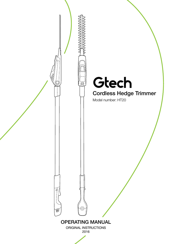 gtech hedge trimmer