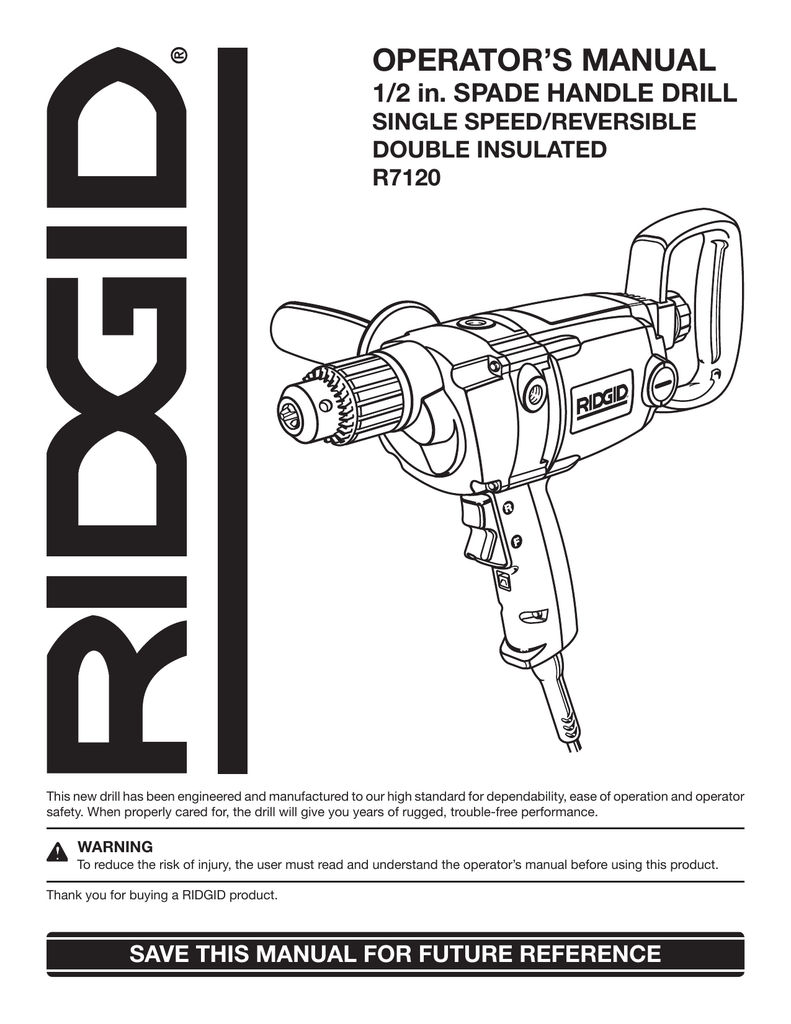 Electrical. RIDGID R7120 | Manualzz